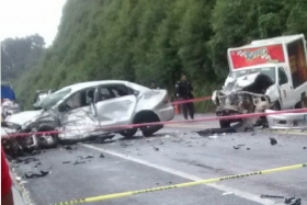 Al momento del accidente se registró neblina y lluvia  