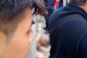 El cad&aacute;ver qued&oacute; a un costado de la carretera federal Puebla - Tehuac&aacute;n