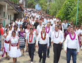 gira de trabajo por la Sierra Norte del Estado