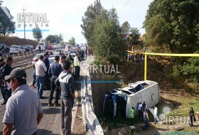 Accidente en la vía corta a Santa Ana