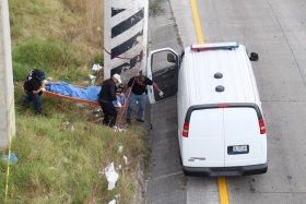 El cuerpo se encontraba atado de manos 