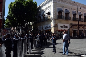 Llegan policías al Centro Histórico