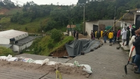 José Ángel Pedro Guerrero Herrera compartió que los daños en la colonia San José se debió a la intensa lluvia que cayó durante varias horas