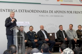 Gobierno Federal entregó apoyos a municipios afectados