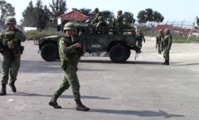 Al lugar arribaron elementos del Ejército Mexicano    