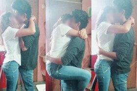 La joven luce en buenas condiciones, en la foto aparece con su pareja