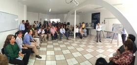 Luis Banck, se reuni&oacute; con representantes de 15 colonias aleda&ntilde;as al crucero Valsequillo-Bulevar 5 de Mayo