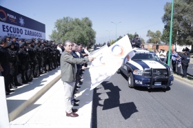 En conjunto con la 25 Zona Militar, fue instalada la “Caravana del Progreso” en el zócalo municipal de Nopalucan   