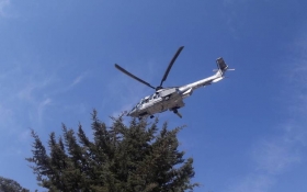 Luego de estabilizarlos fueron trasladados vía aérea a un hospital militar 