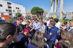 Realizaron una protesta en el monumento donde la joven mujer perdió la vida   