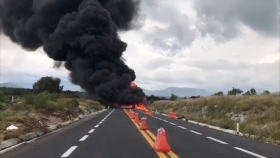 Bomberos de Tehuacán laboraron en la zona 